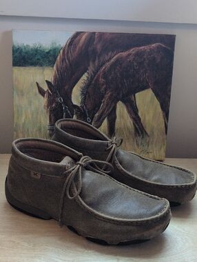 Twisted X Sz 11 Men's Leather Lace-Up Casual Shoes Boots MDM0003 Sz 11eee